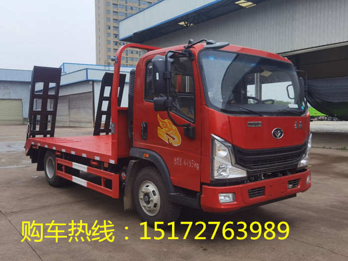 重汽豪曼藍牌平闆運輸車